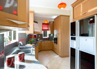 Designer villa interior in Sivota Lefkada with modern Cycladic-inspired décor