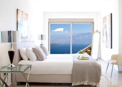 Personalized honeymoon setup in luxury Lefkada sea view villa