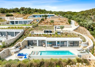 Villa Lilaea exterior with private pool and sea view