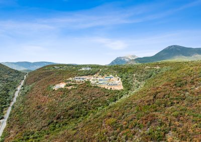 Scenic Lefkada cliffs overlooking the blue horizon