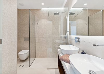 Premium indoor lounge with minimalist décor in Ammousa luxury villa