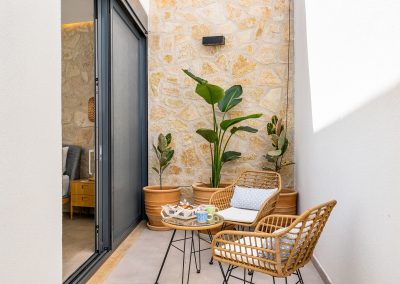 Premium indoor lounge with minimalist décor in Ammousa luxury villa