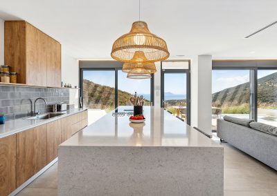 Villa Lilaea exterior with private pool and sea view