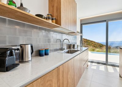 Villa Lilaea exterior with private pool and sea view