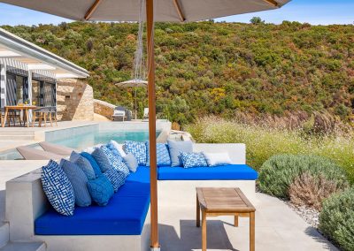 Villa Lilaea exterior with private pool and sea view
