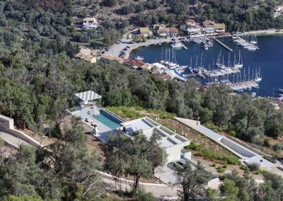 Modern seafront villa in Lefkada surrounded by Mediterranean landscape