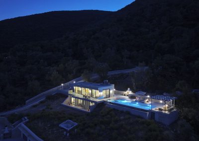 Modern seafront villa in Lefkada surrounded by Mediterranean landscape
