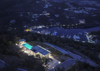 Modern seafront villa in Lefkada surrounded by Mediterranean landscape