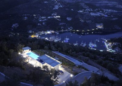 Infinity pool at luxury villa in Sivota Lefkada overlooking the Ionian Sea