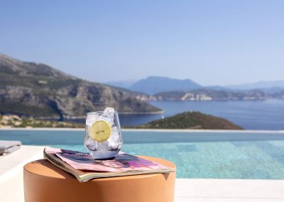 Villa Artemis in Nikiana overlooking the Ionian coastline