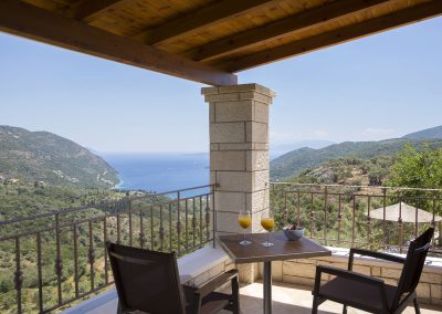 Elevated sea view villa in Lefkada with infinity pool and alfresco lounge