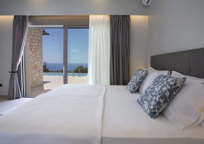 Elegant master suite with natural light and modern design