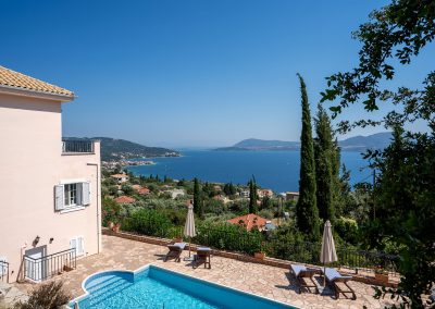 Romantic private pool for couples villa in Ammousa Lefkada