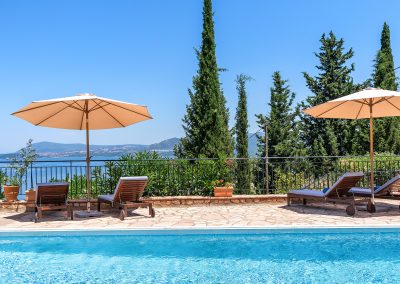 Romantic private pool for couples villa in Ammousa Lefkada