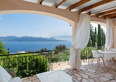 Mediterranean garden surrounding luxury accommodation