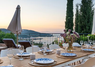 Mediterranean garden surrounding luxury accommodation