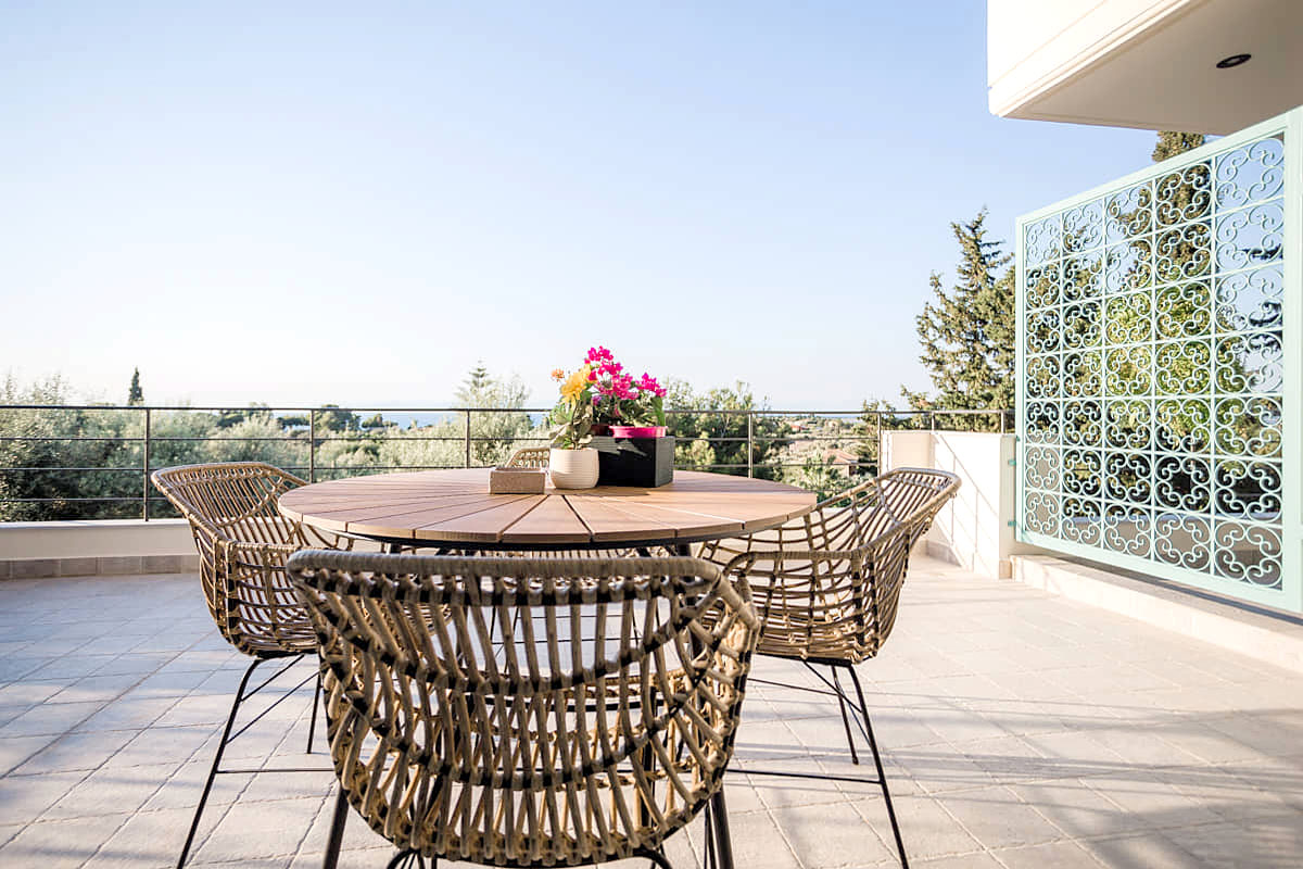 Mediterranean garden surrounding luxury accommodation