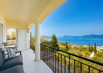 Private infinity pool overlooking the princess islands from Perigiali villa