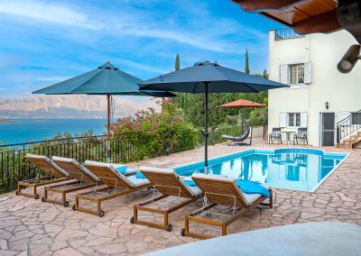Luxury property management brand for villas in Lefkada island