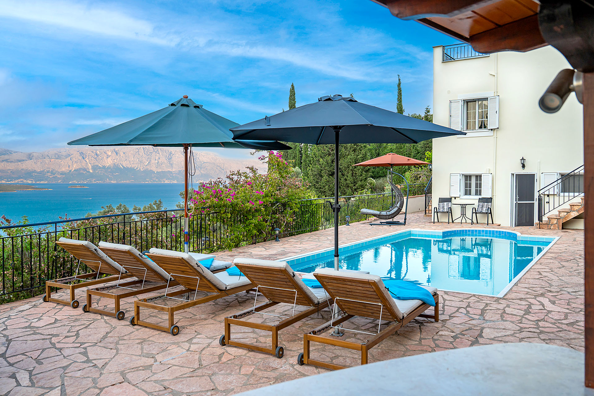 Luxury property management brand for villas in Lefkada island