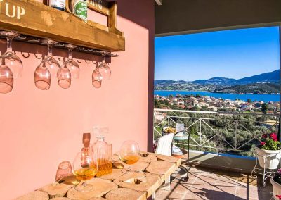 Mediterranean garden surrounding luxury accommodation