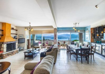 Sophisticated bathroom suite in luxury Lefkada villa
