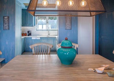 caza azul agios Nikitas kitchen dining table