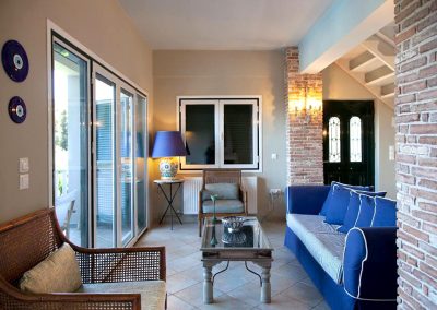 caza azul agios Nikitas living room 4
