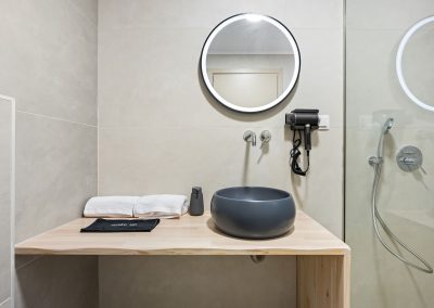 Elegant bathroom at Villa Margarita Lefkada created for a comfortable private stay
