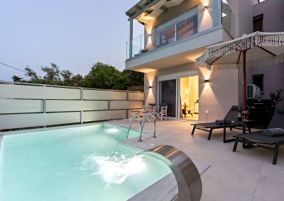 Villa Margarita exterior in Lefkada combining privacy, comfort and convenient island access